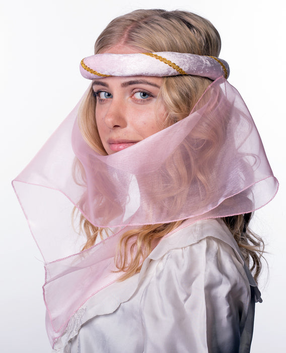 Mittelalter Haarband Helena für Damen - Rosa Gold