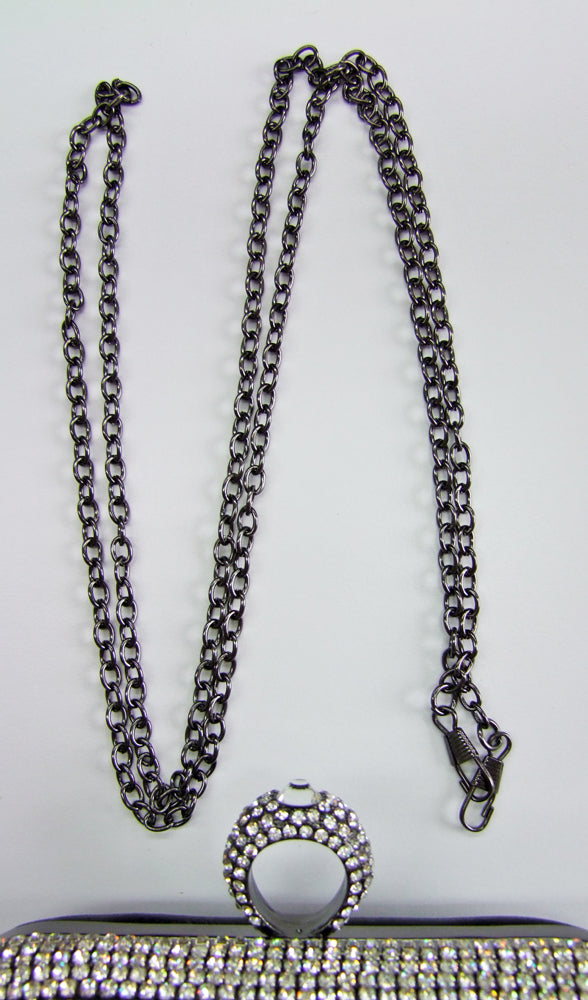 Elegante Handtasche "Mosaik" | Clutch Schwarz