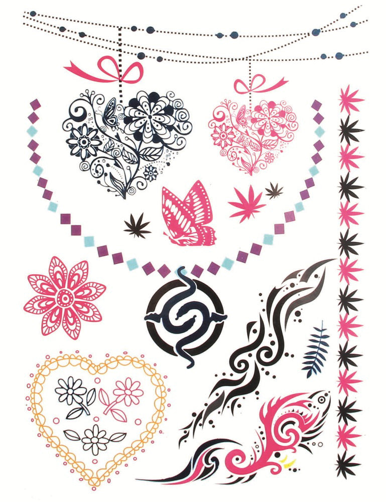 Metallic Tattoo Klebetattoo Set