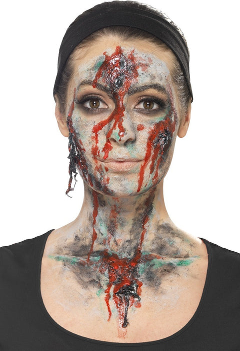 Flüssiglatex Set mit Applikator 4 x 29,5 ml - Zombie