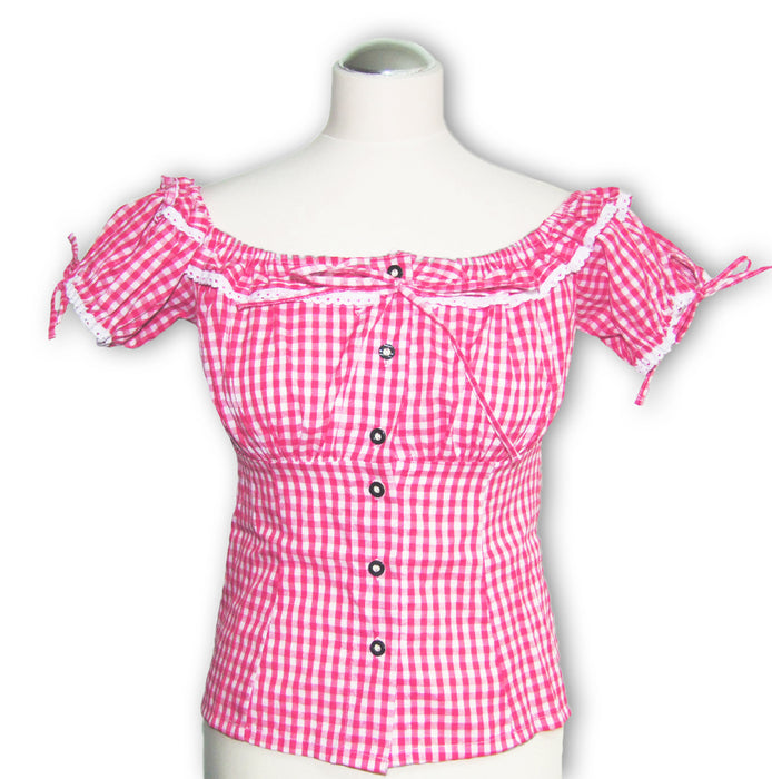 Trachten Bluse Liesl Rosa