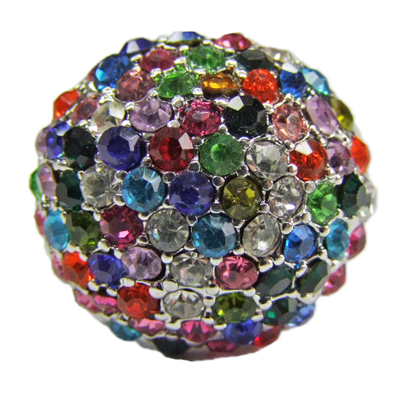 Ring Colorful mit Strasssteinen - Funky