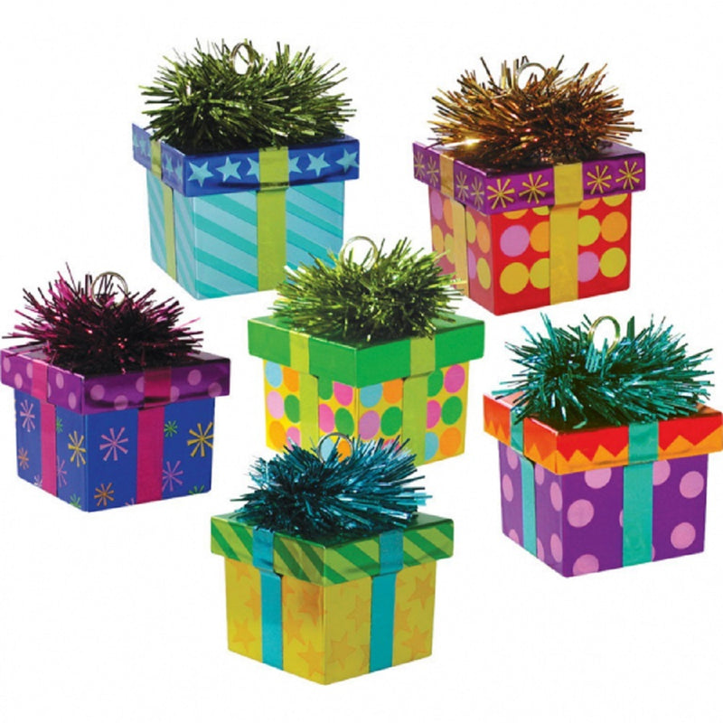 Ballongewicht "Geschenk" 170g - Farblich Sortiert