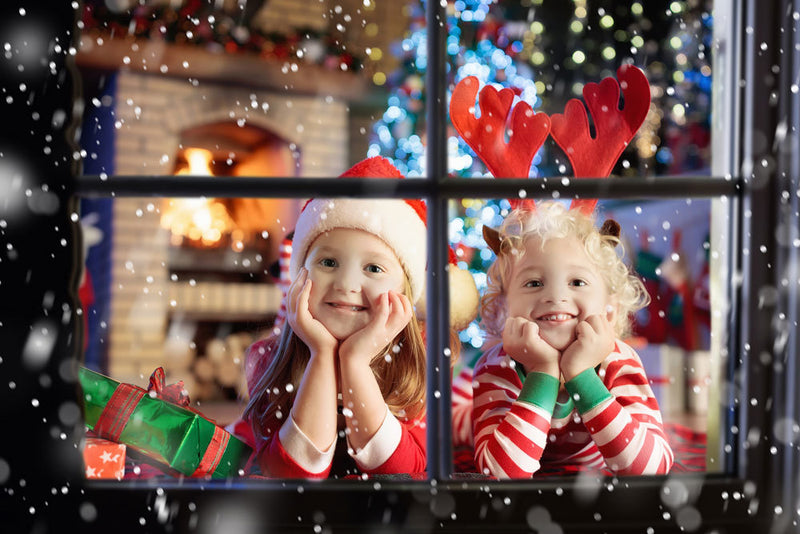 Geschmückter Weihnachtsbaum mit Deko und 20er LED Lichterkette - 50cm | Farbwahl
