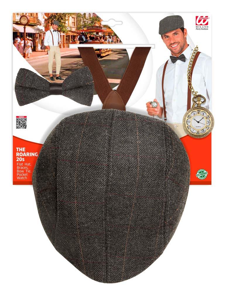 Kostüm-Set "Die Wilden 20er" - 4-tlg. mit Schiebermütze 68559 | Charleston Gangster