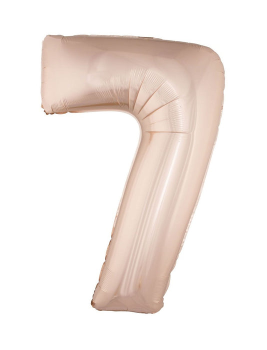 XXL Zahlen Folienballon 100 cm - Roségold