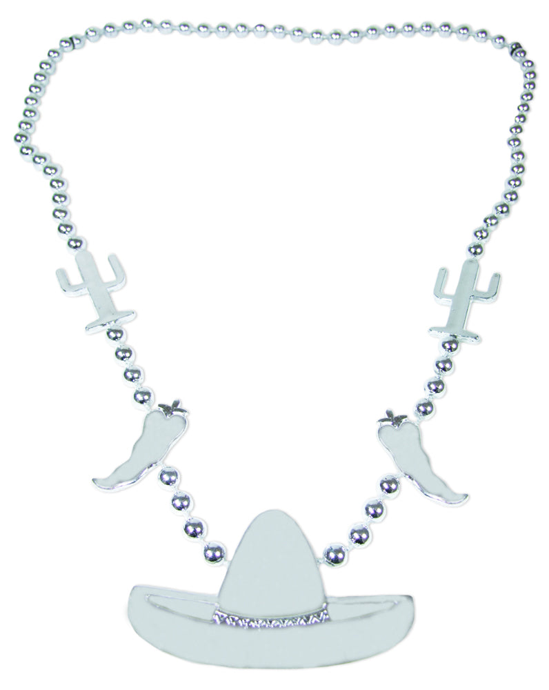 Mexiko Halskette in Silber | Zubehör Mexikaner Kostüm