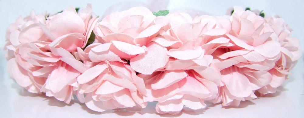 Blumenkranz zum binden mit Rosen - Rosa