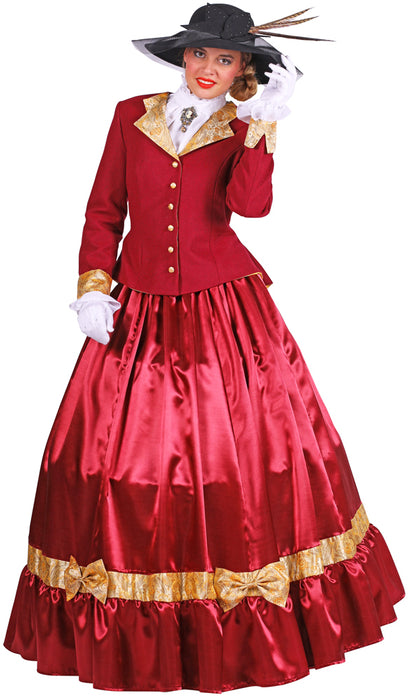 Biedermeier Lady Kostüm für Damen - Rot