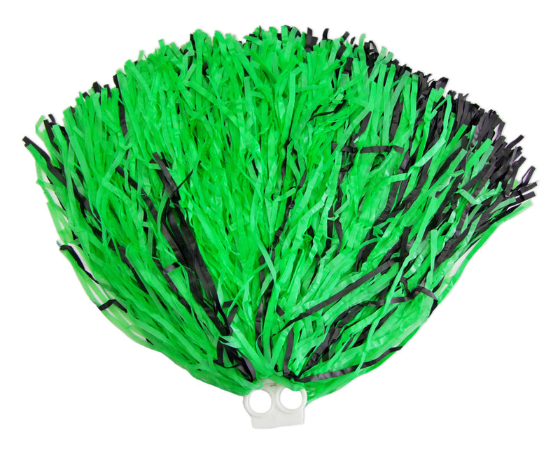 Cheerleader Pompon mit Ringgriff 1 Stück Grün Schwarz
