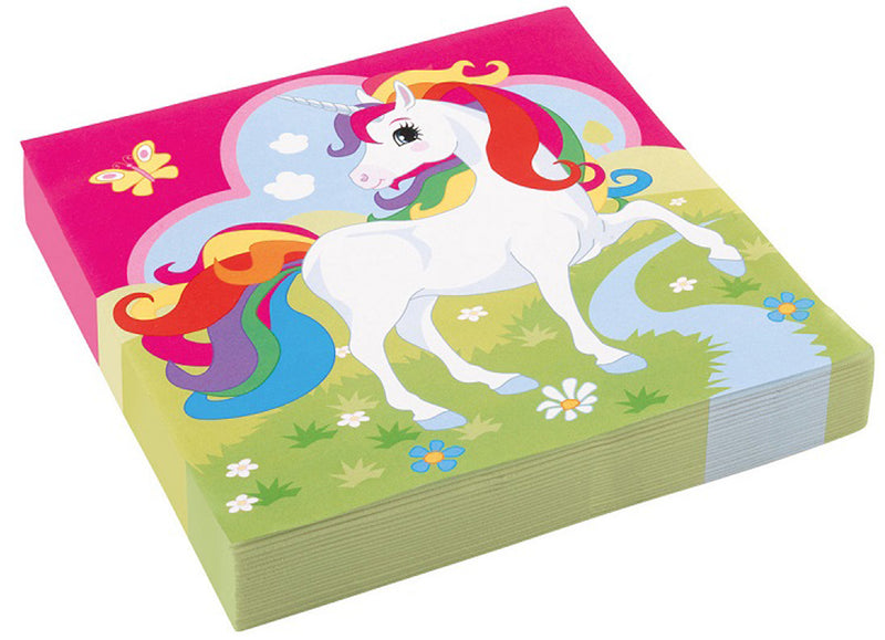 "Regenbogen Einhorn" | Servietten 20Stk./33x33cm