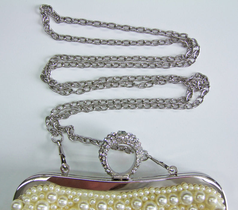 Elegante Handtasche "Princess" | Clutch Creme