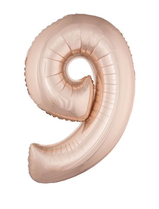 XXL Zahlen Folienballon 100 cm - Roségold