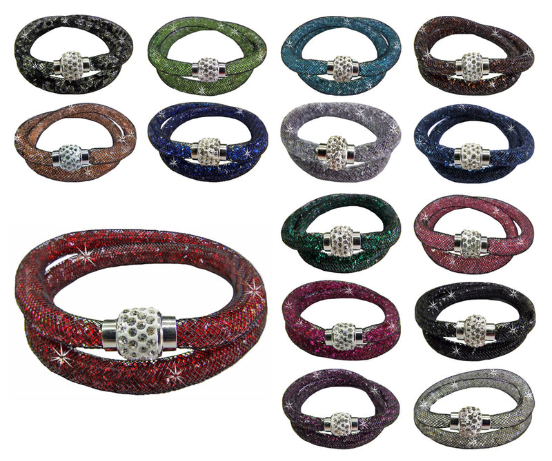 Stardust Armband zweireihig Weiß