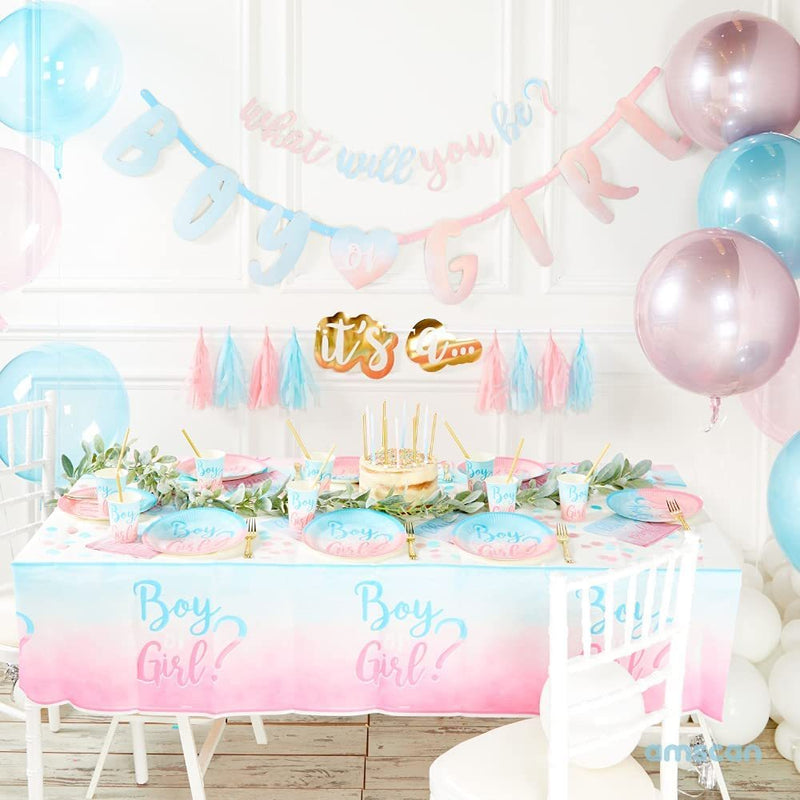 "The Big Reveal" - Gender Baby Party Dekoration Partygeschirr