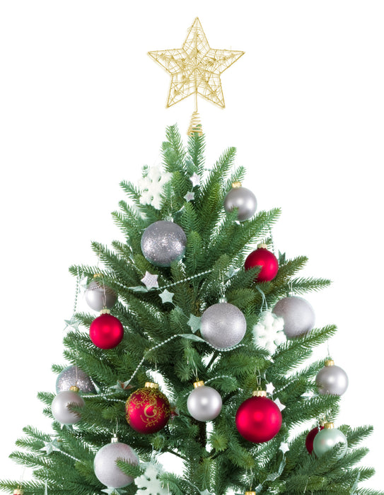 Riffelmacher Christbaumspitze Draht Stern 24cm 17840 - Gold