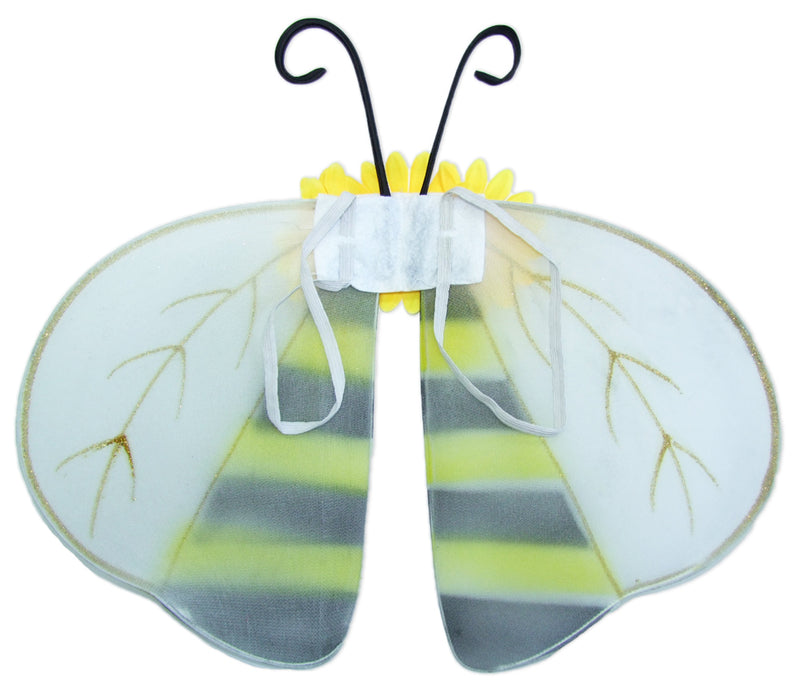 Bienen Flügel mit Glitzer 52 x 24 cm | Zubehör Bienenkostüm