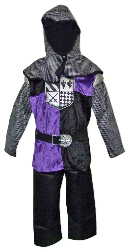 Ritter Tarik Kostüm für Kinder Schwarz Lila