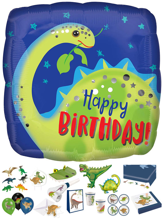 "Happy Dinosaurier" Partygeschirr Partyzubehör Dekoration Kindergeburtstag