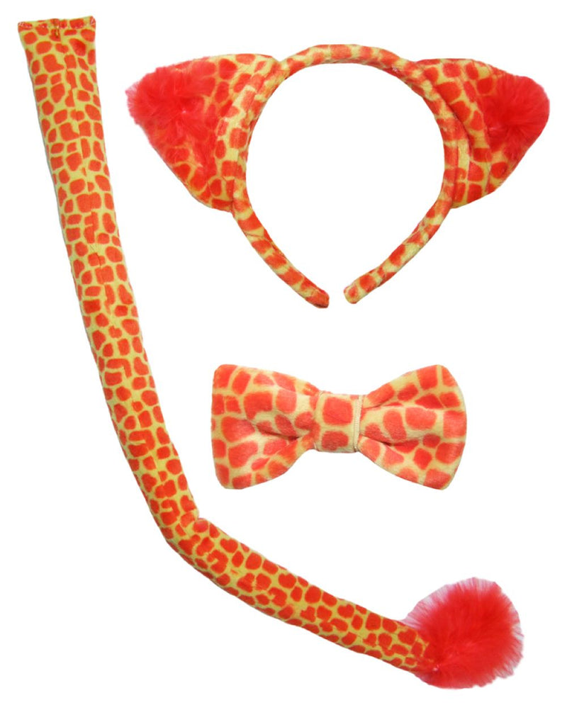 Wild Katzen Kostüm Set 3 tlg. - Orange / Gelb