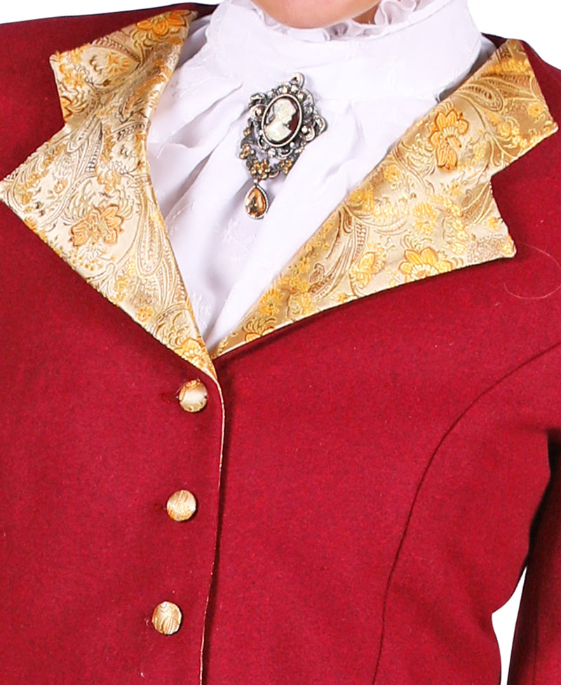 Biedermeier Lady Kostüm für Damen - Rot