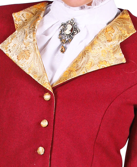 Biedermeier Lady Kostüm für Damen - Rot