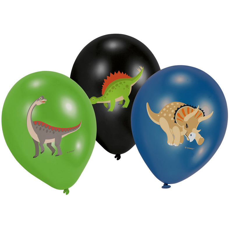 "Happy Dinosaurier" | 6 Luftballons Ø  28cm
