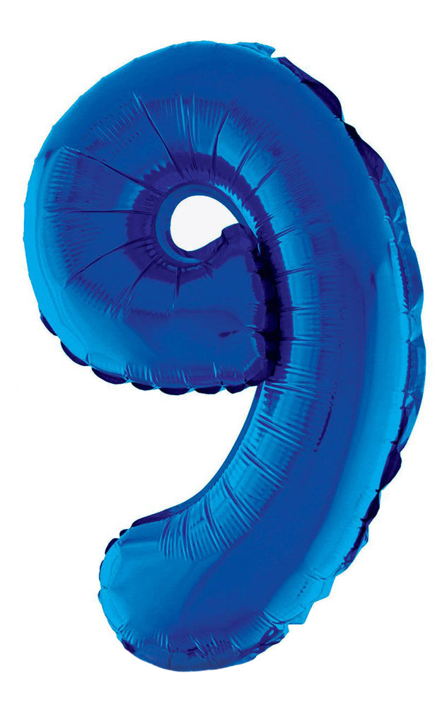 XXL Zahlen Folienballon 100 cm - Blau