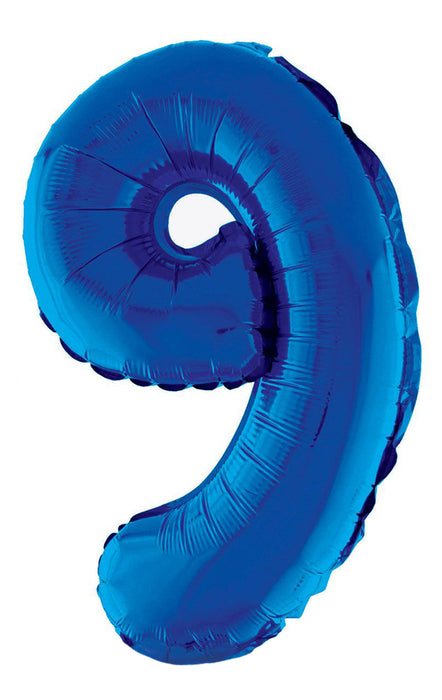 XXL Zahlen Folienballon 100 cm - Blau