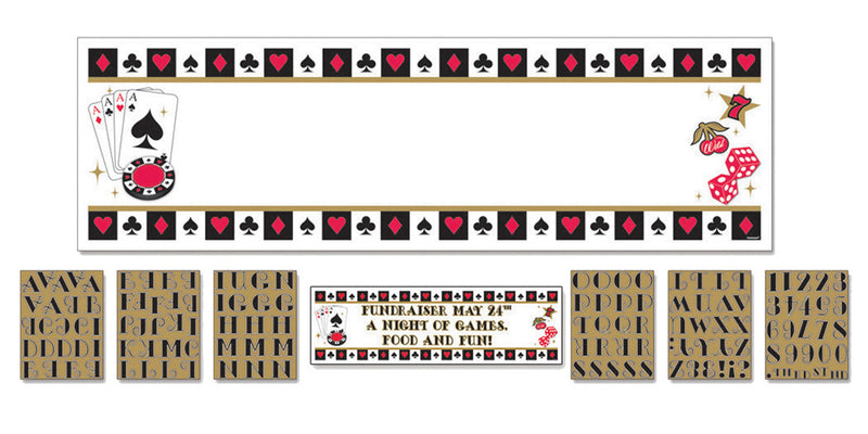 Folienbanner "Casino" - Personalisierbar