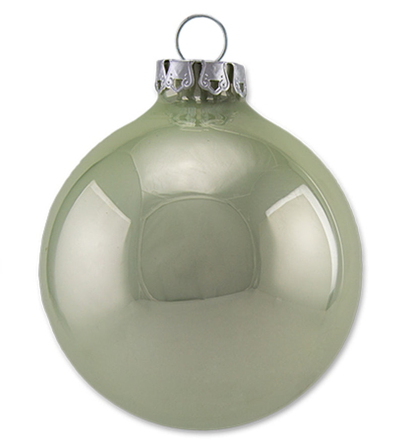 Thüringer Glasdesign Weihnachtskugel-Set 16-tlg. - Pastell mit Glitzer Dekor Lustige Schneemänner -