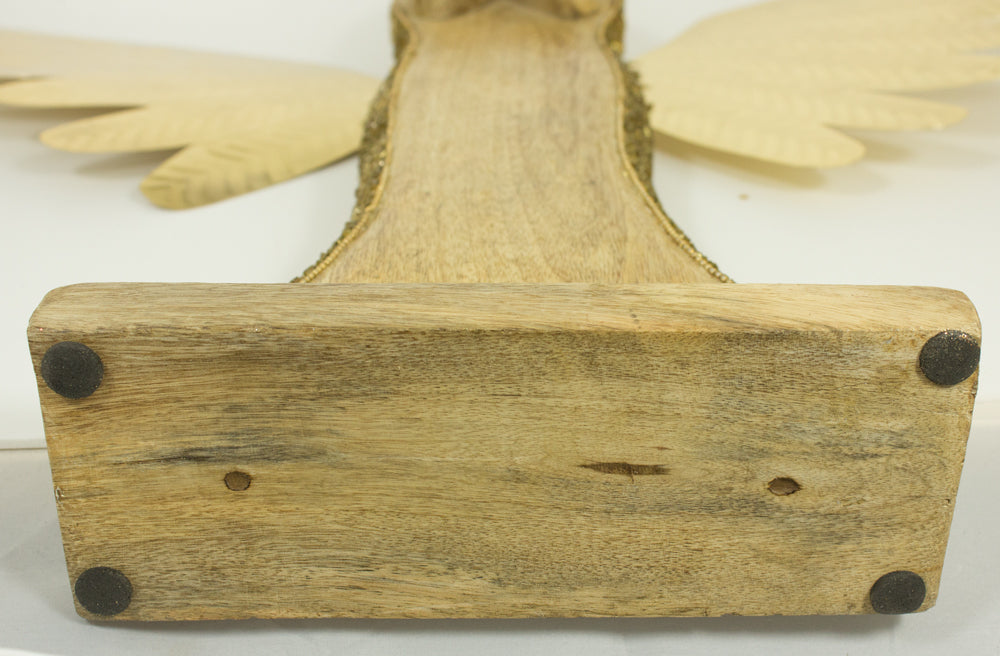 Riffelmacher Holz Engel mit Pailletten 70613 - Natur Gold 57 cm