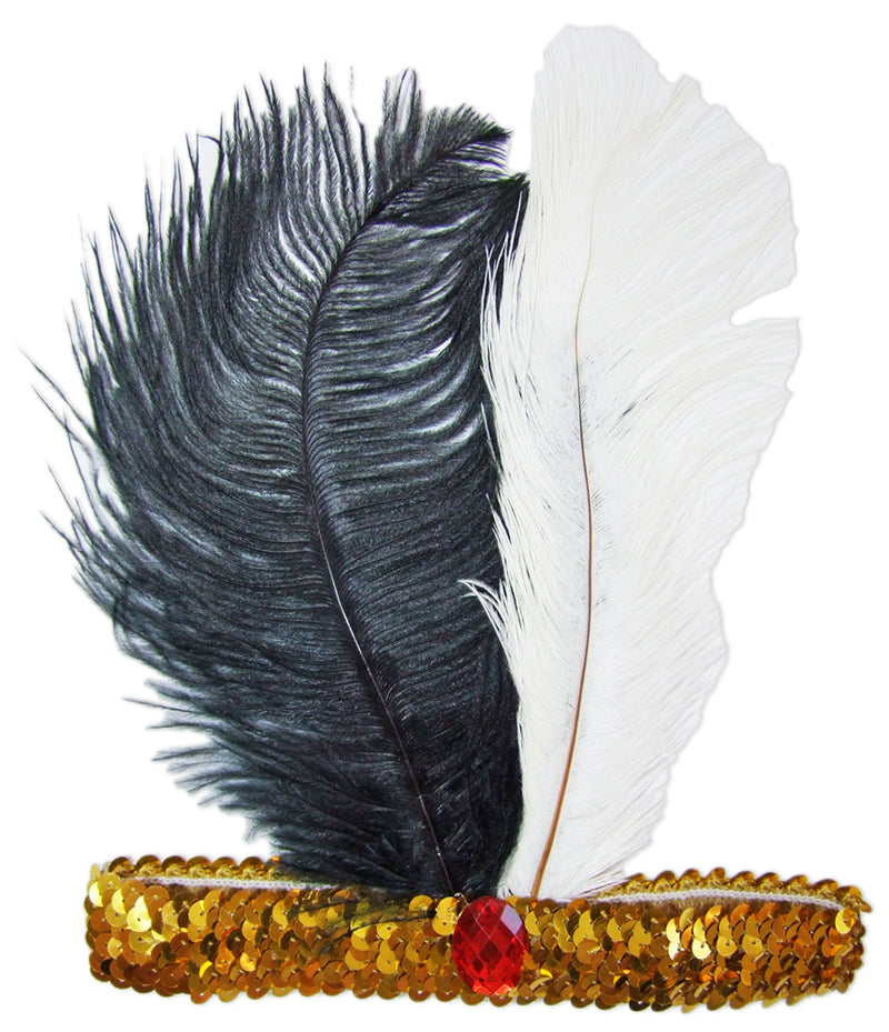 Charleston Feder Stirnband Gold