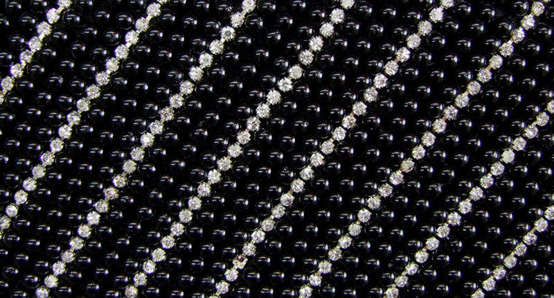 Elegante Handtasche "Pearl" | Clutch Schwarz