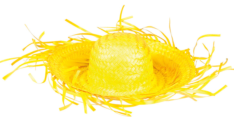 Hawaii Südsee Strohhut "Paradise" | Zubehör Party Kostüm Farbwahl