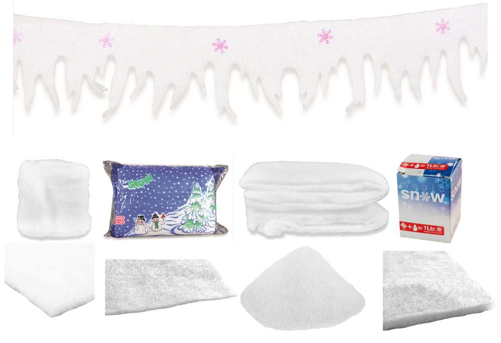 Schneevlies Schneewatte Kunstschnee - Dekoration Weihnachten Advent Krippenzubehör