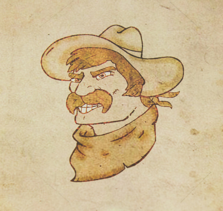Poster Wanted im Wild West Look 42 x 30 cm