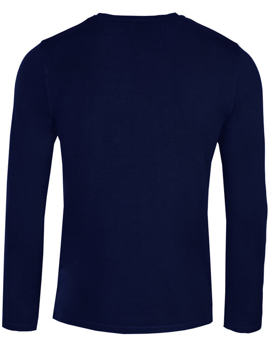 Piz Palü Herren Langarmshirt "Unterammergau" | 020030 - Marine