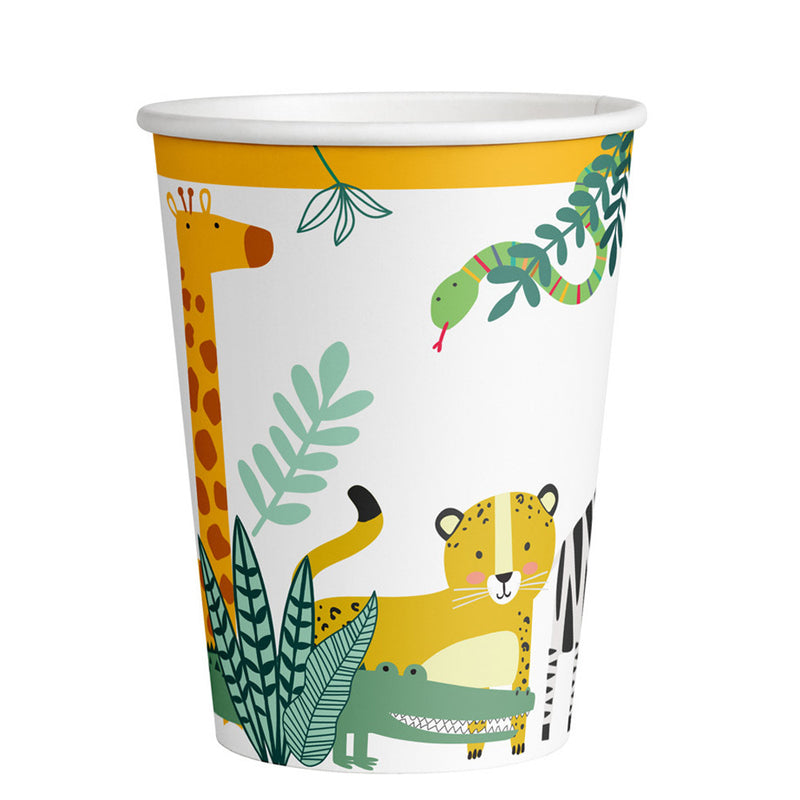 "Get Wild" Safari | 8 Papier Trinkbecher 250 ml