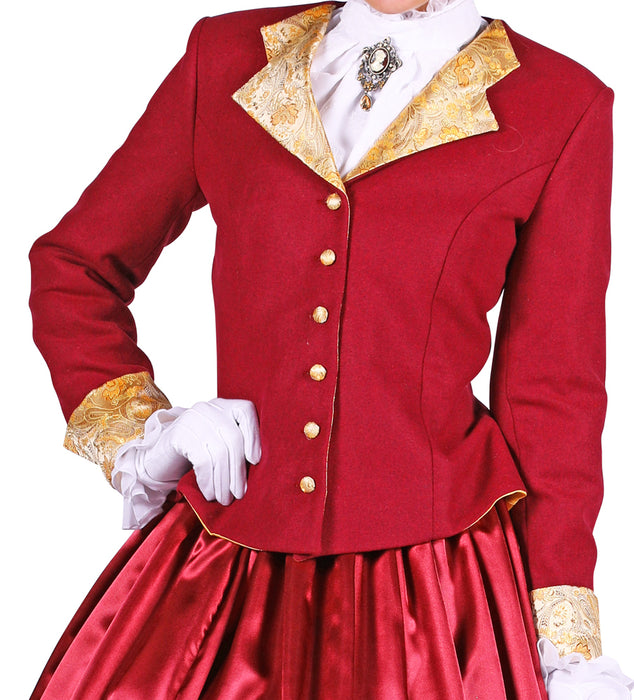 Biedermeier Lady Kostüm für Damen - Rot
