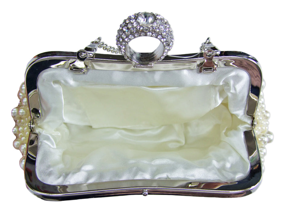 Elegante Handtasche "Princess" | Clutch Creme