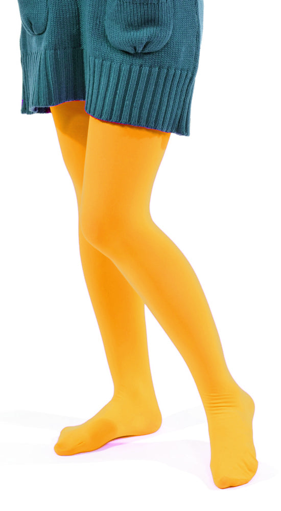 Blickdichte Strumpfhose für Kinder | Orange