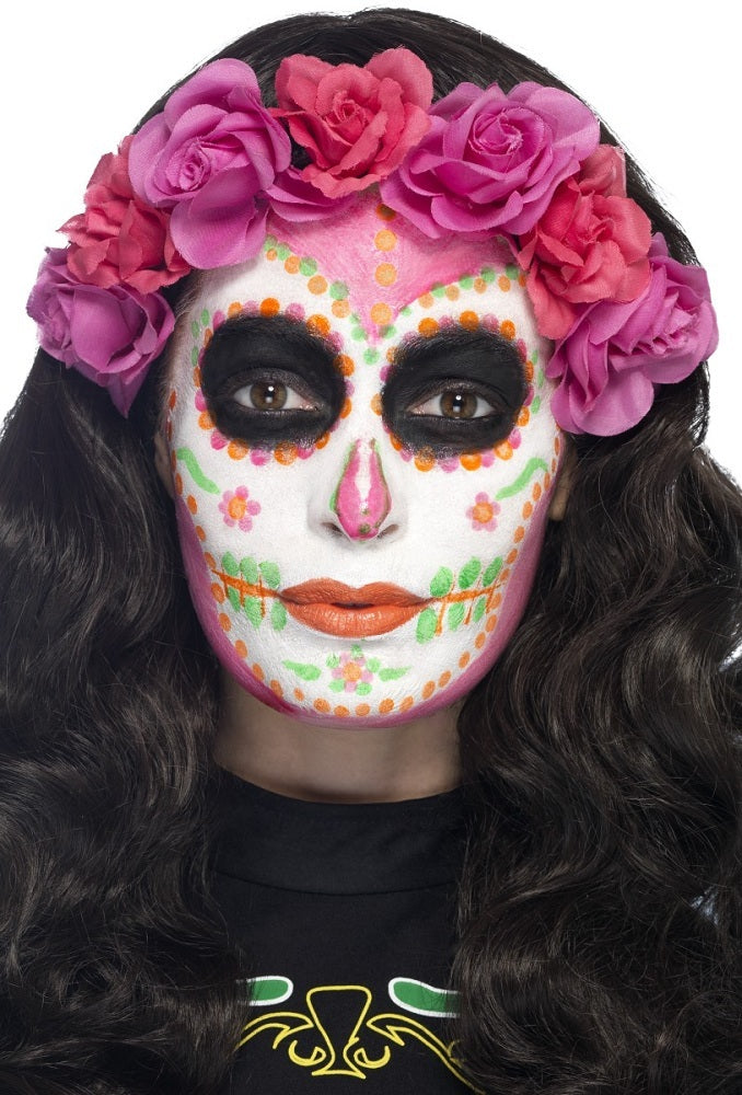 Flüssiglatex Set mit Applikator 4 x 29,5 ml - Neon Day of the Dead