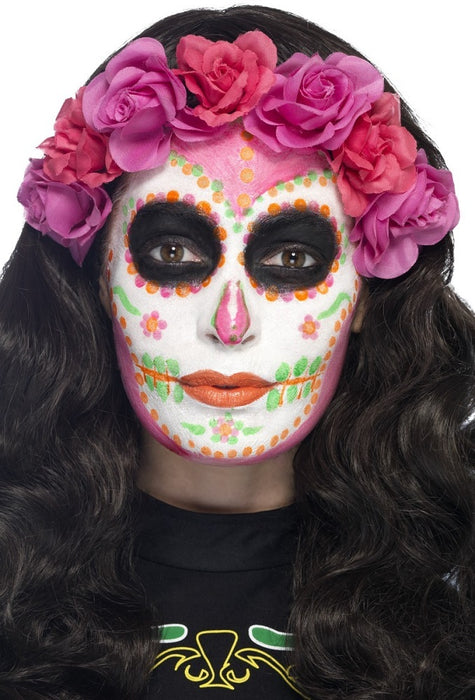 Flüssiglatex Set mit Applikator 4 x 29,5 ml - Neon Day of the Dead