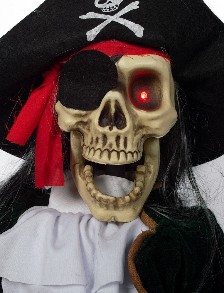 Figur Geister Pirat mit Licht, Bewegung und Sound - 100 cm