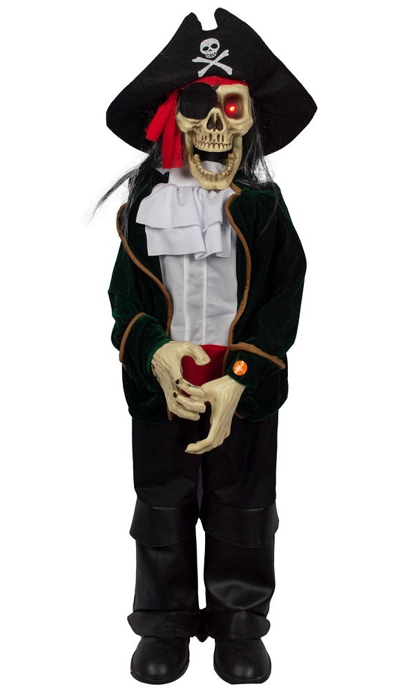 Figur Geister Pirat mit Licht, Bewegung und Sound - 100 cm