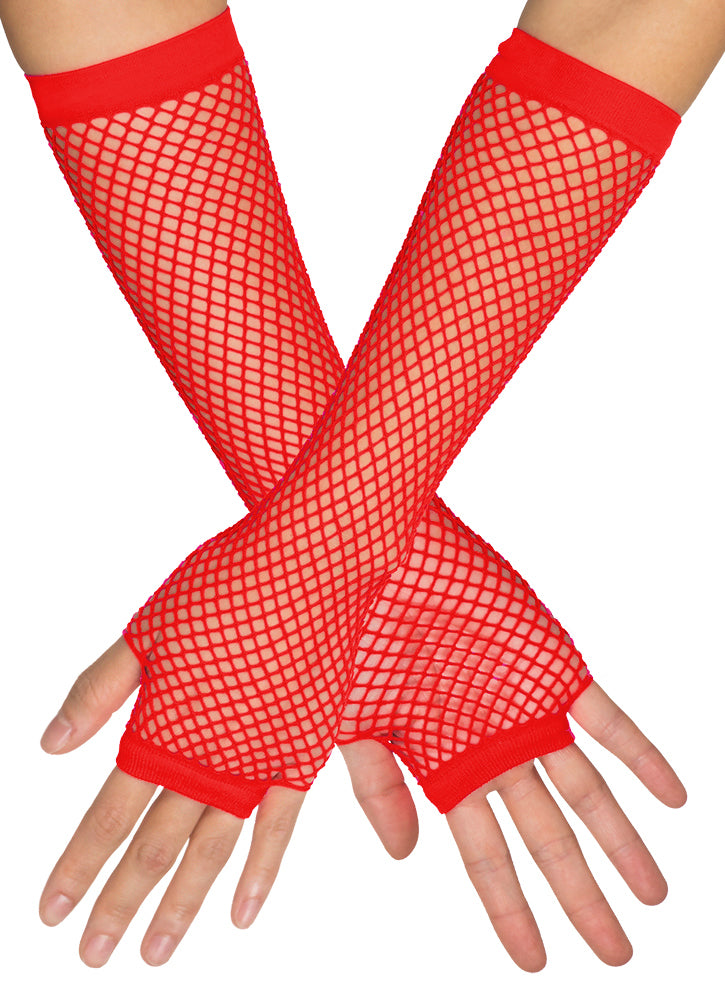 Lange Fingerlose Netzhandschuhe "New York" | Farbauswahl