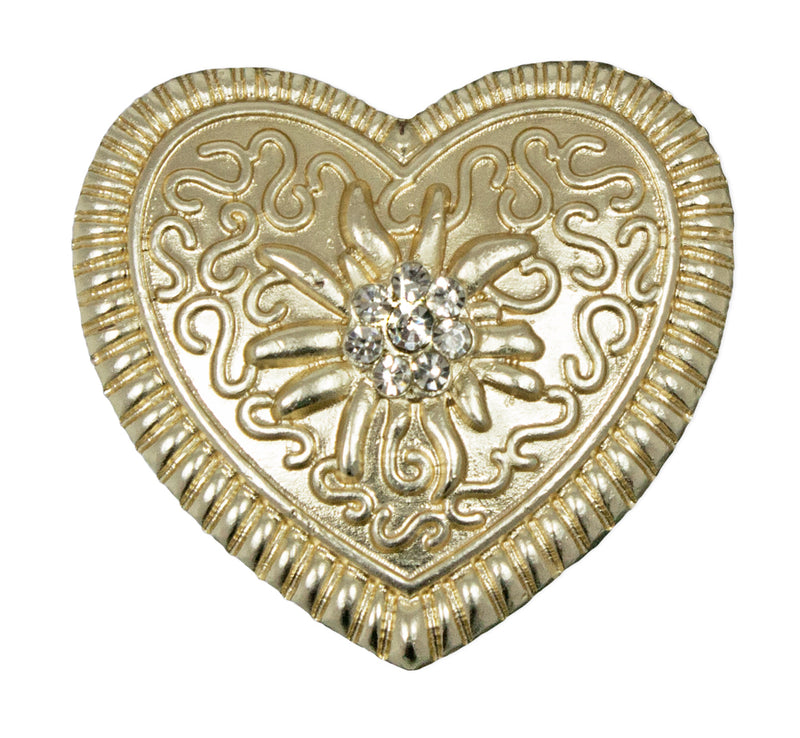 Magnet Brosche Tuchhalter - Gold