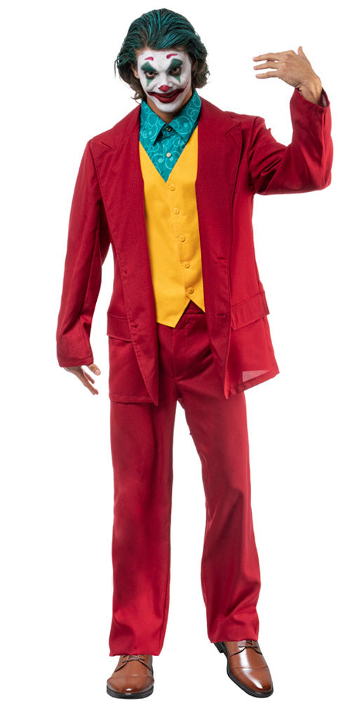 Clown Arthur - Verrückter Schurke Film Kostüm für Herren | Roter Anzug