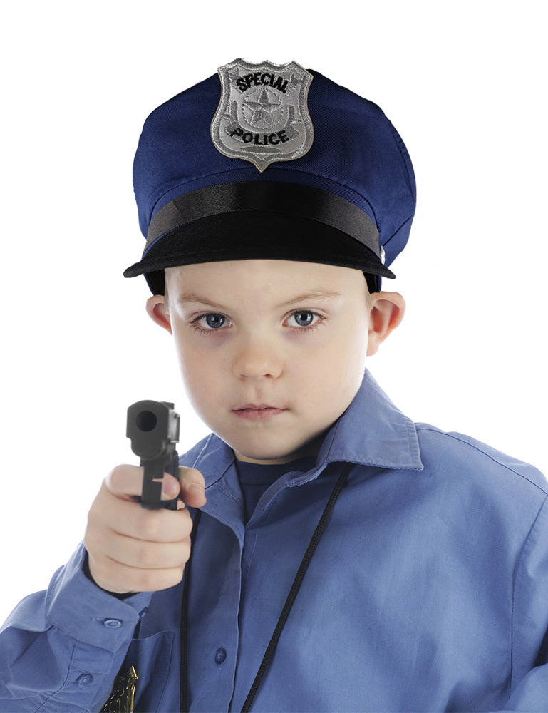 10er Set Kinder Police Polizei Mütze | Blau